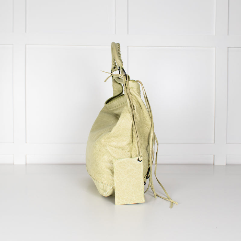 Balenciaga Motocross Light Green Bag