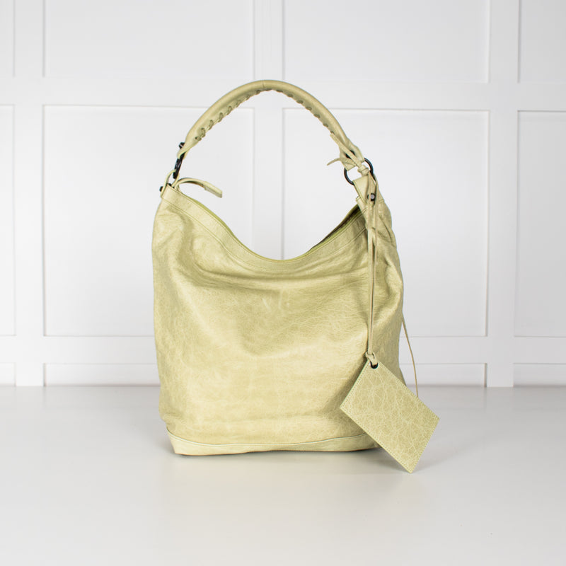 Balenciaga Motocross Light Green Bag