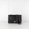 Chanel Jumbo Black Caviar Single Flap Bag