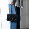 Chanel Small Black Double Flap Vintage Bag