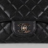 Chanel Jumbo Black Caviar Single Flap Bag