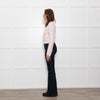 LoveShackFancy Cream Pink Bow Print Cardigan