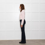 LoveShackFancy Cream Pink Bow Print Cardigan