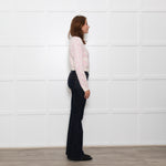 LoveShackFancy Cream Pink Bow Print Cardigan