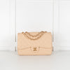 Chanel Beige Jumbo Single Flap Caviar Bag