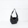 Salvatore Ferragamo Black Grainy Leather Hobo Shoulder Bag