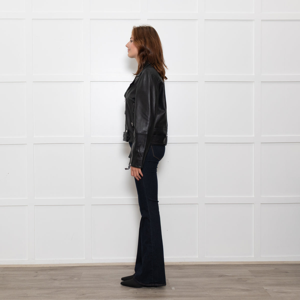 Bimba Y Lola Black Leather Biker Jacket