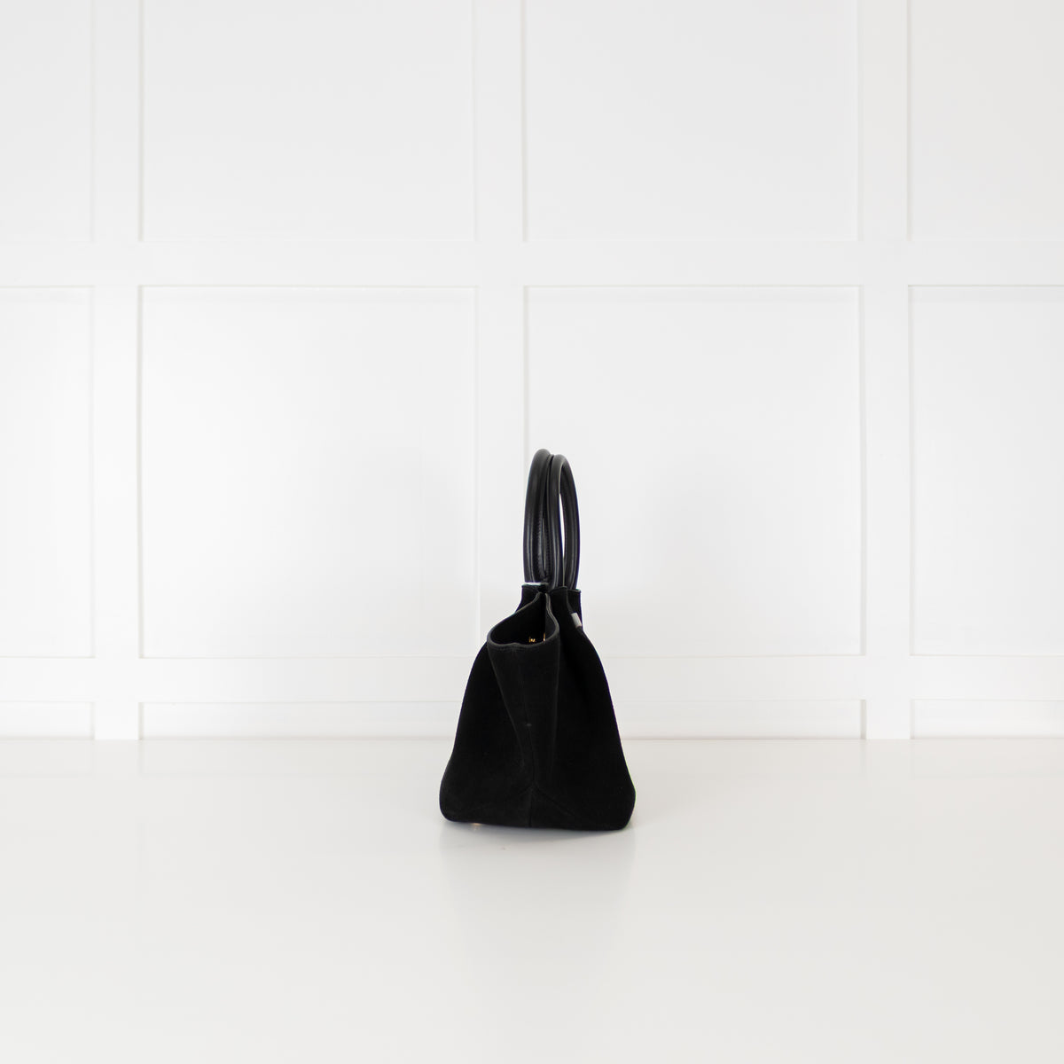 DeMellier Black Suede Midi New York Tote