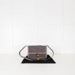 DeMellier Paris Grey Suede Shoulder Bag