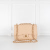 Chanel Beige Jumbo Single Flap Caviar Bag