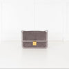 DeMellier Paris Grey Suede Shoulder Bag
