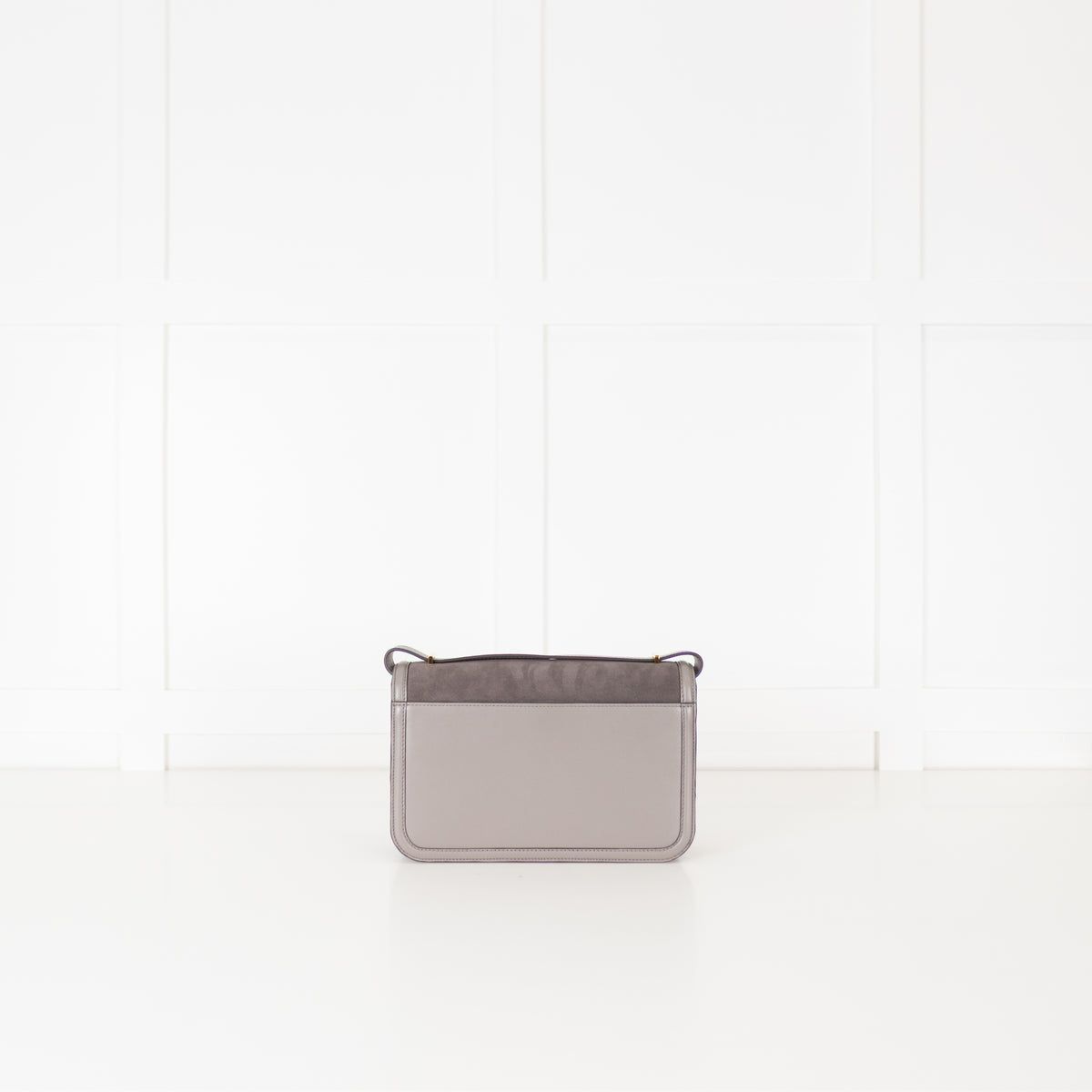 DeMellier Paris Grey Suede Shoulder Bag