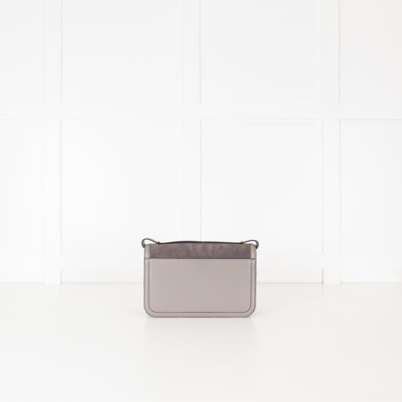 DeMellier Paris Grey Suede Shoulder Bag