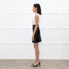 Aleksandre Akhalkatsishvili Black Vegan Leather Mini Skirt