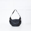 Salvatore Ferragamo Black Grainy Leather Hobo Shoulder Bag