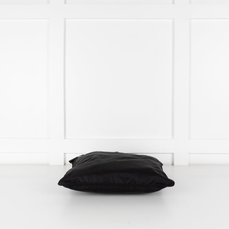 Prada Black Re-Nylon Nylon Crossbody Bag.