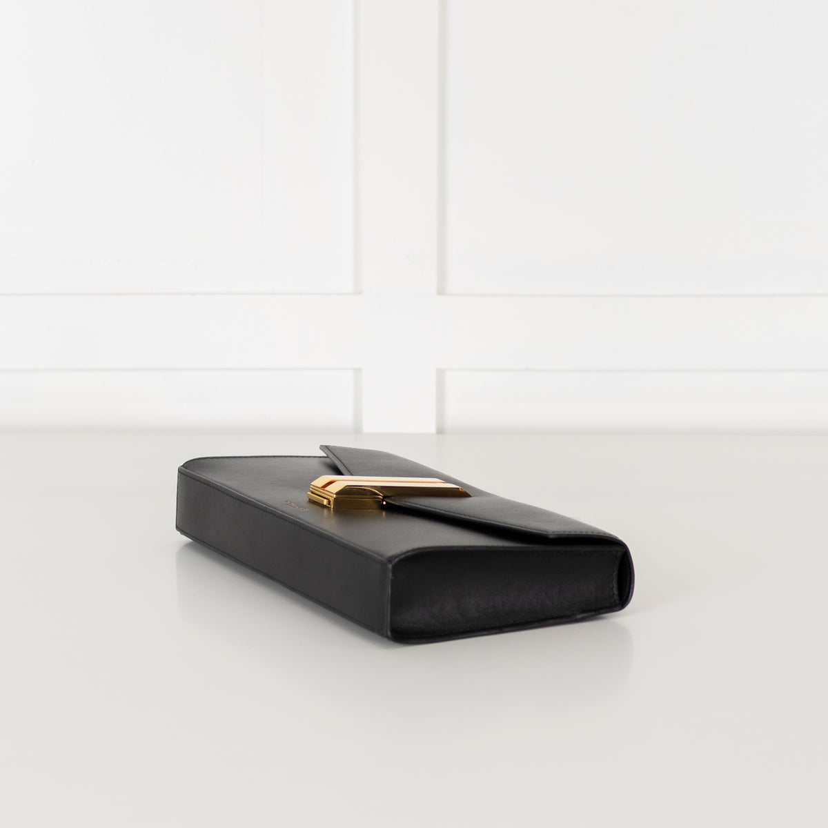 DeMellier Black Leather Vancouver Clutch