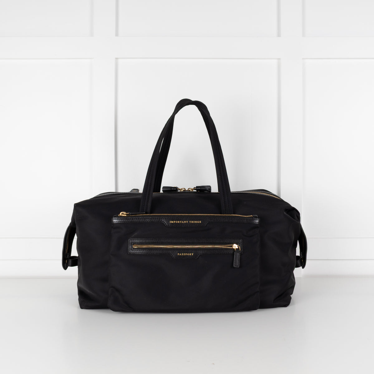 Anya Hindmarch Black Inflight Bag