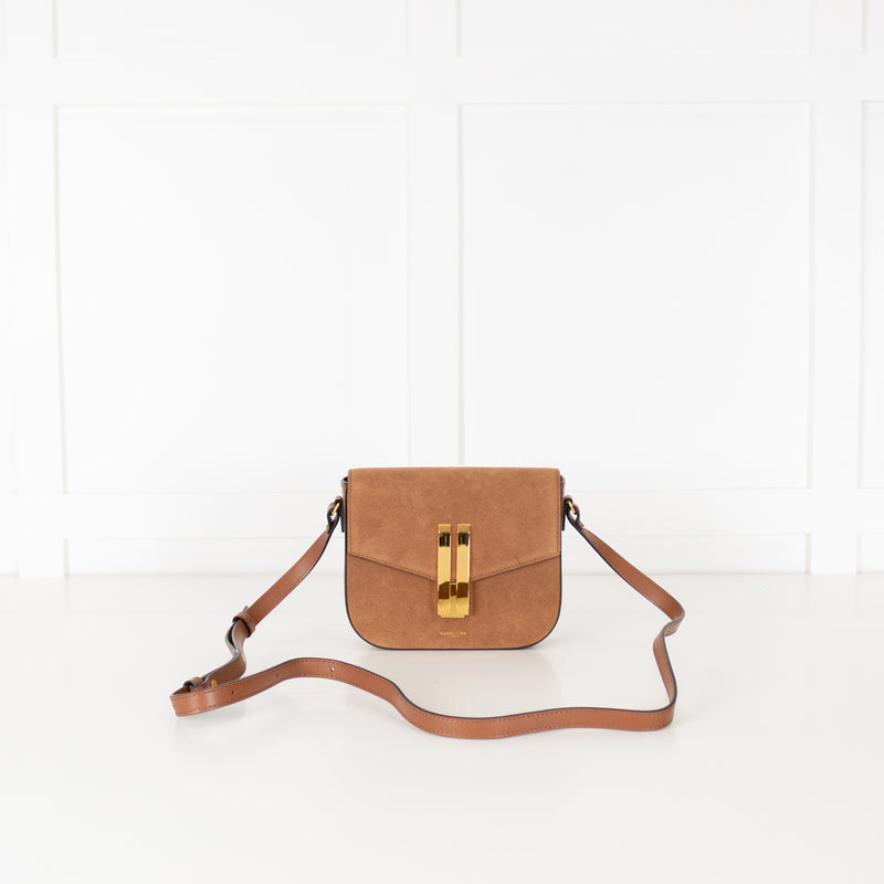DeMellier Vancouver Small Brown Suede  Crossbody