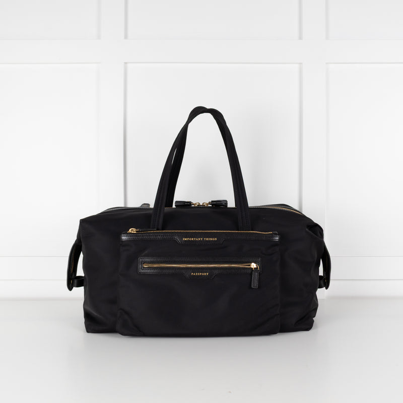 Anya Hindmarch Black Inflight Bag