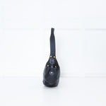 Salvatore Ferragamo Black Grainy Leather Hobo Shoulder Bag