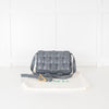Bottega Veneta Grey Padded Intrecciato Leather Shoulder Bag
