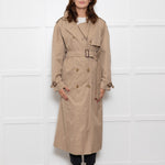 Burberry Extra Long Beige Trench Coat with Belt