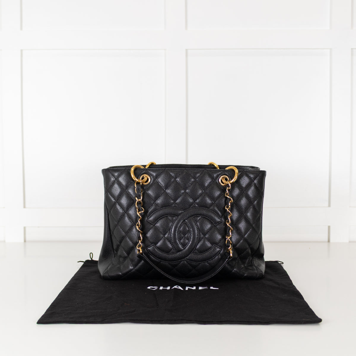 Chanel Black Caviar GST Tote Bag