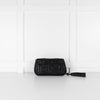 Anya Hindmarch Black Woven Leather Clutch