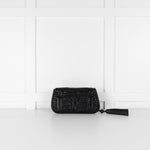Anya Hindmarch Black Woven Leather Clutch