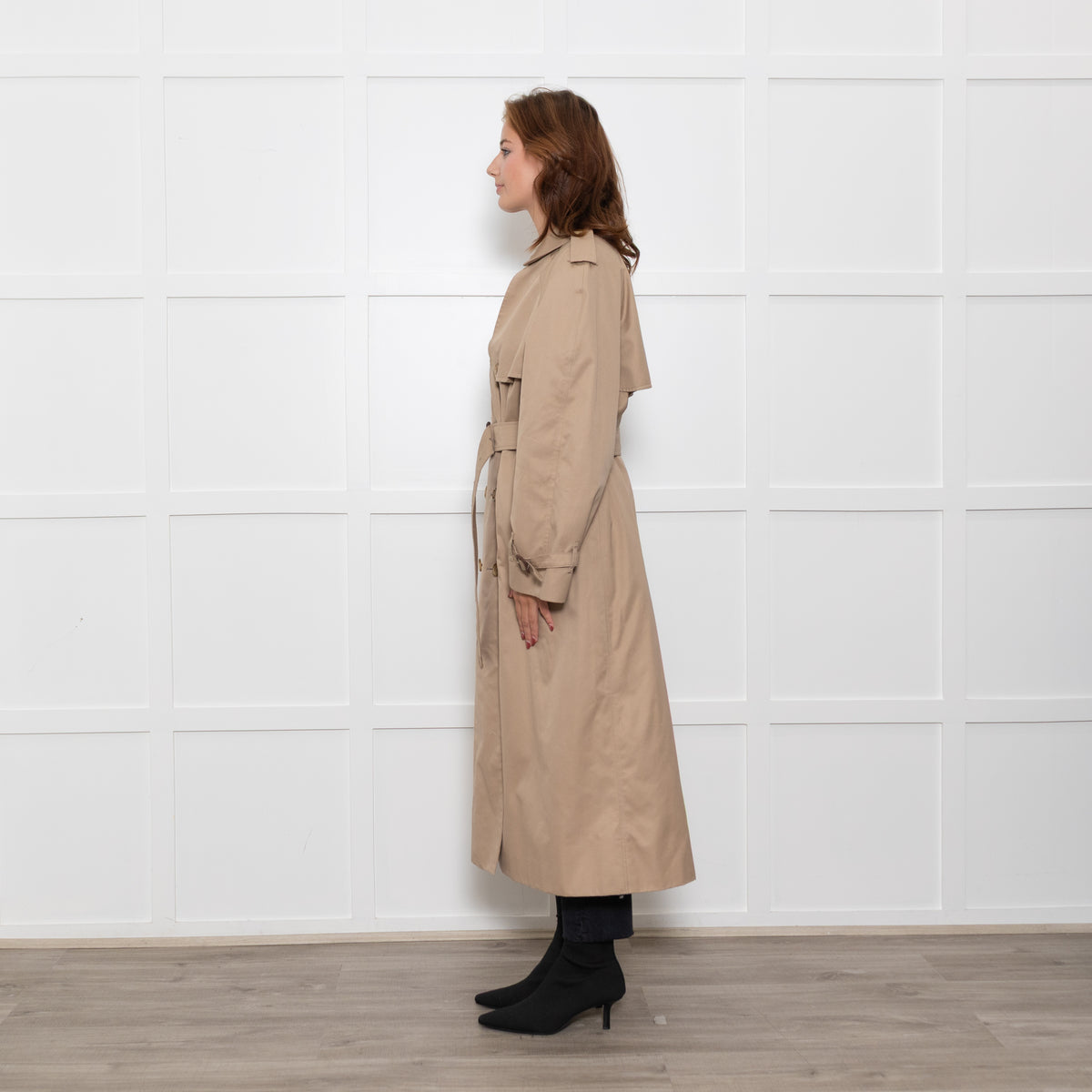 Burberry Extra Long Beige Trench Coat with Belt