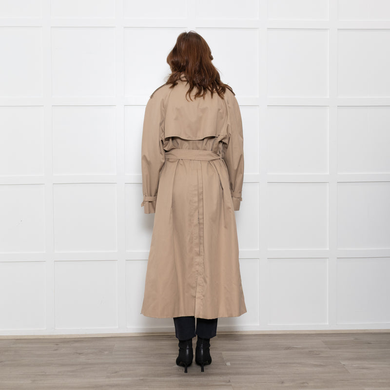 Burberry Extra Long Beige Trench Coat with Belt