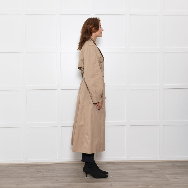 Burberry Extra Long Beige Trench Coat with Belt