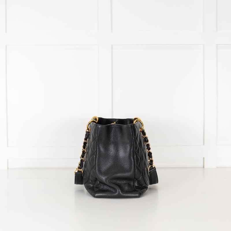 Chanel Black Caviar GST Tote Bag