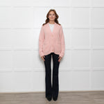 Tibi Pale Pink Wool Blend Cardigan