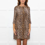 Equipment Leopard Pocket Front Shift Dress