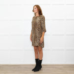Equipment Leopard Pocket Front Shift Dress