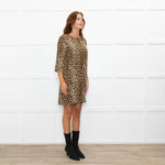 Equipment Leopard Pocket Front Shift Dress