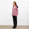 Prada Pink Black Logo Back Wool Oversized Cardigan