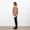 Stand Studio Camel Faux Leather Flight Jacket