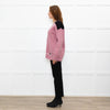 Prada Pink Black Logo Back Wool Oversized Cardigan