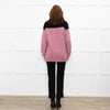 Prada Pink Black Logo Back Wool Oversized Cardigan