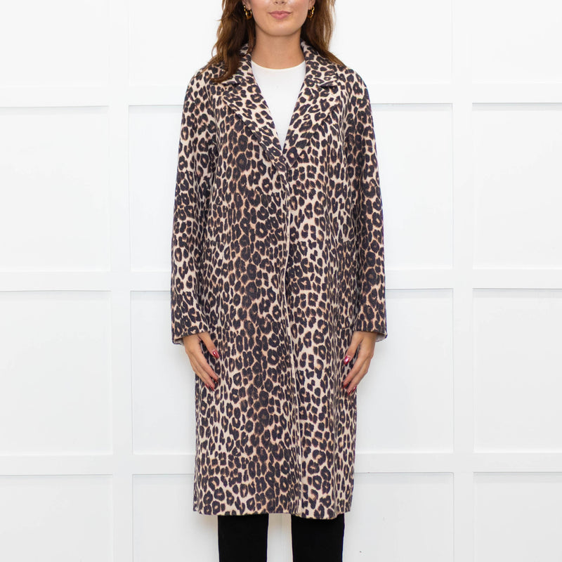 Rails Leopard Print Double Faced Coat