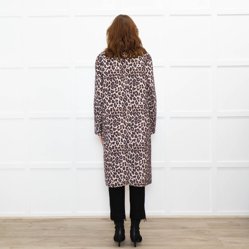 Rails Leopard Print Double Faced Coat
