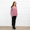 Prada Pink Black Logo Back Wool Oversized Cardigan