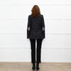 Zadig & Voltaire Grey Wool Mix Jacket With Star Elbows