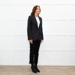 Zadig & Voltaire Grey Wool Mix Jacket With Star Elbows