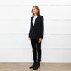 The Kooples Black Leather Trimmed Blazer