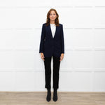 Zadig & Voltaire Navy Blazer With Skull Embellishment