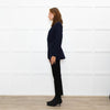 Zadig & Voltaire Navy Blazer With Skull Embellishment